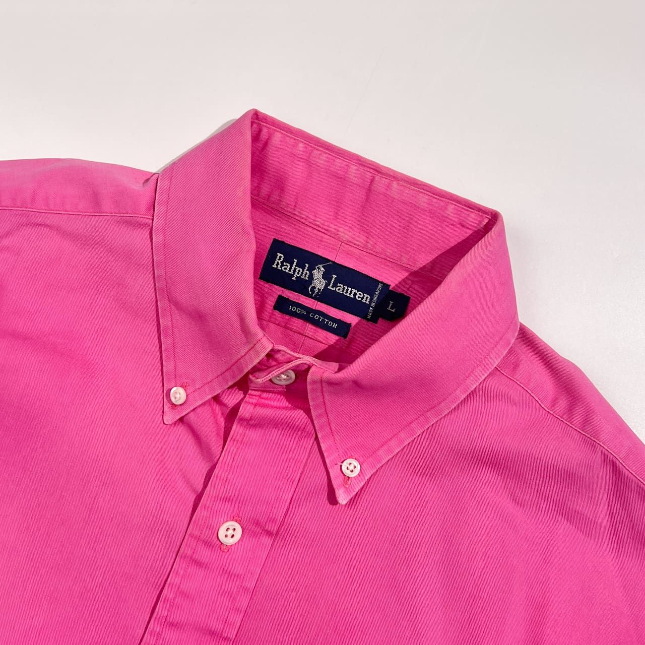 90s Ralph Lauren ラルフローレン BD ボタンダウン 長袖 シャツ サイズ 