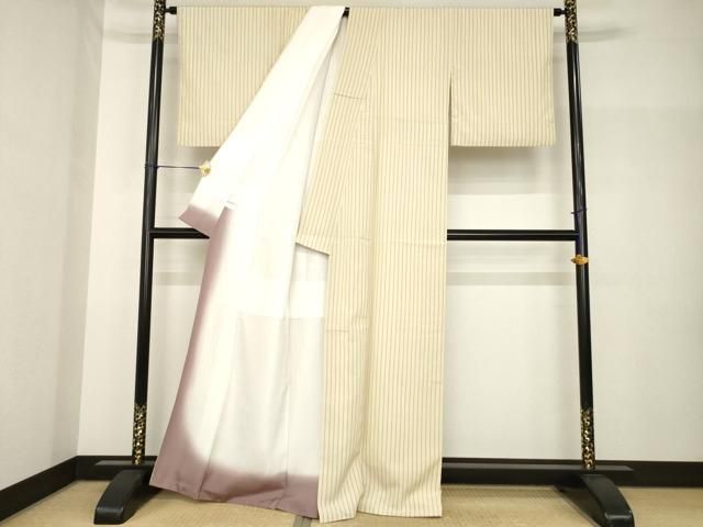 平和屋着物●お召　縞　正絹　逸品　AABH7074ck 平和屋着物○お召 縞 正絹 逸品 AABH7074ck - メルカリ