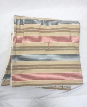 【227471】 ペット　駒沢ジョージ購入　ボア　ブランケット ラグ　ストライプ ライトブラウン/マルチカラー