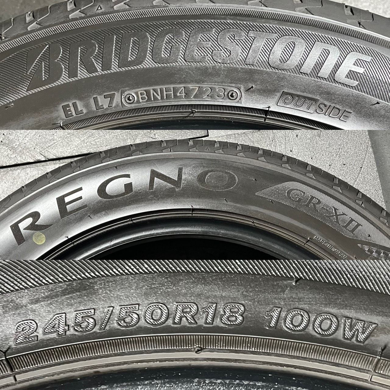 BRIDGESTONE REGNO GR-XII 245/50R18 2023年 【公式通販】