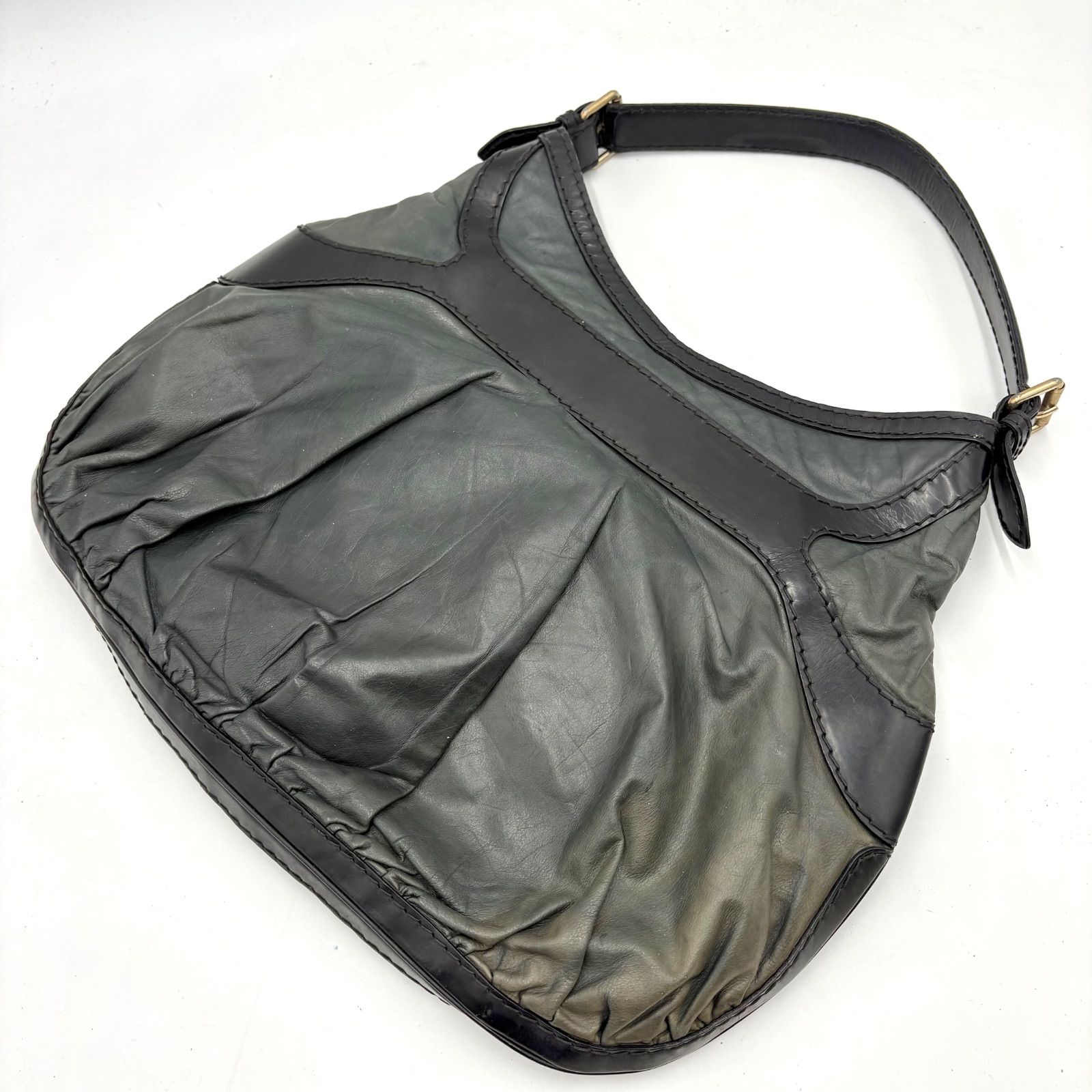 GUCCI グッチ Y2K クイーンホーボー レザー ワンショルダーバッグ 
