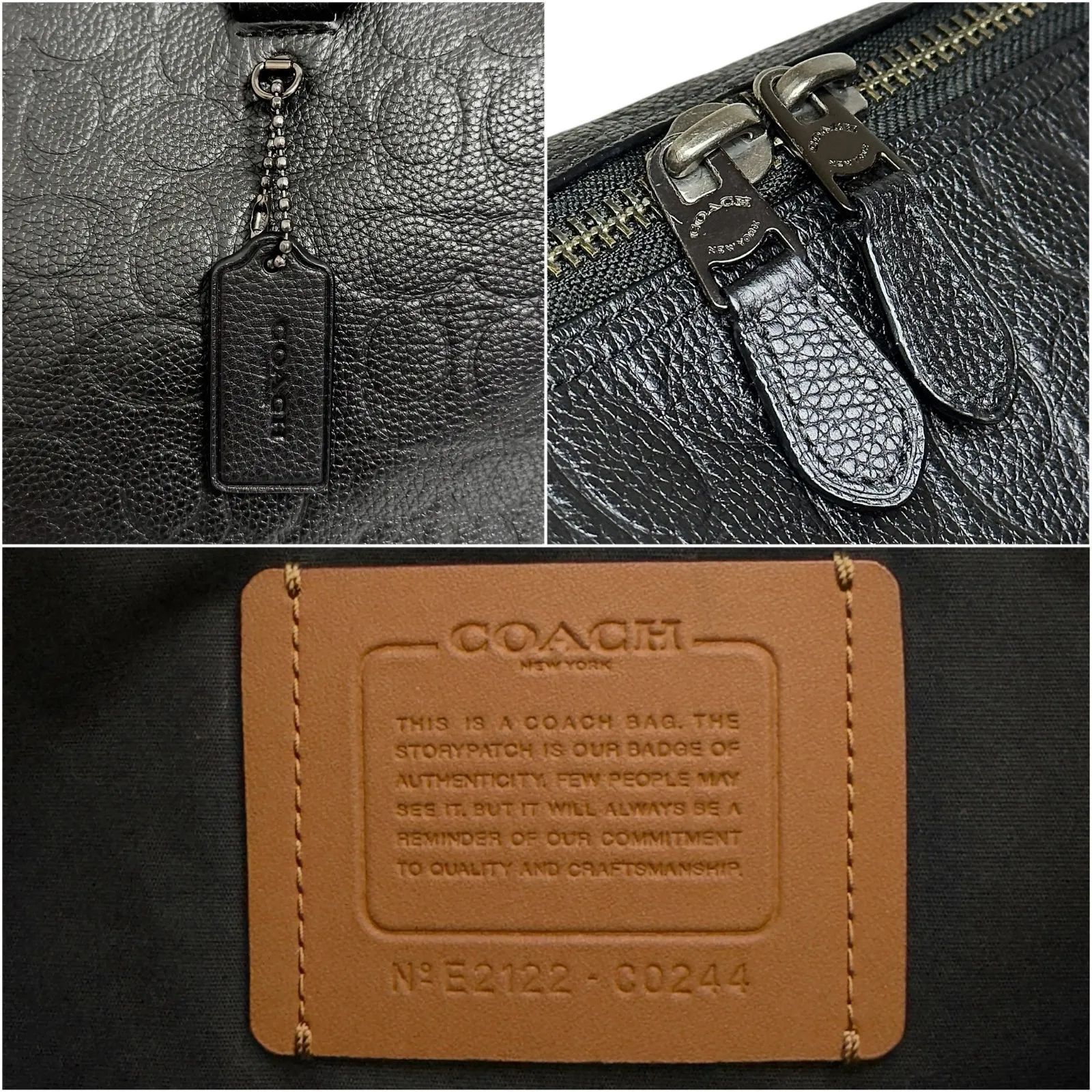コーチ 2way ゴッサム ビジネスバッグ レザー ロゴ 黒 極美品✨コーチ 2way ゴッサム ビジネスバッグ レザー ロゴ 黒 - メルカリ