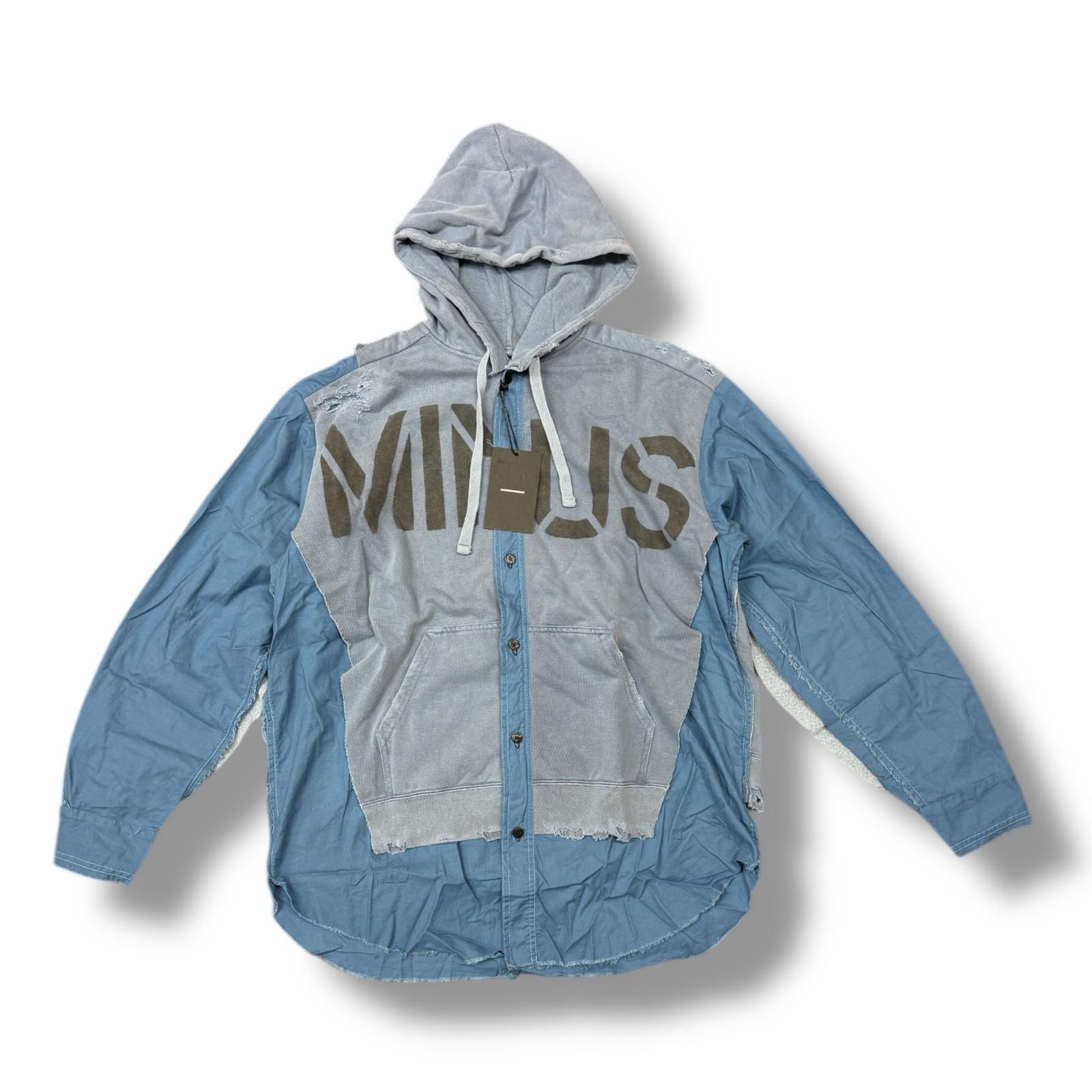 未使用 MINUS  Slash Seam Army Parka With Stencil(INSIDE-OUT) ステンシルパーカー マイナス M-P1-TP4 FADED SPOTSTAIN 3 （12586M）