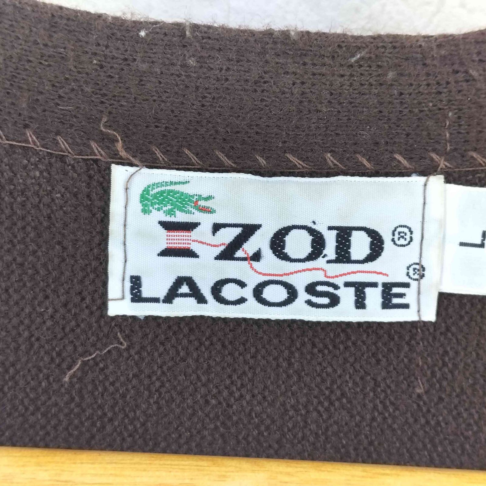 アイゾッドラコステ IZOD LACOSTE 70S 糸巻きタグ ニット カーディガン