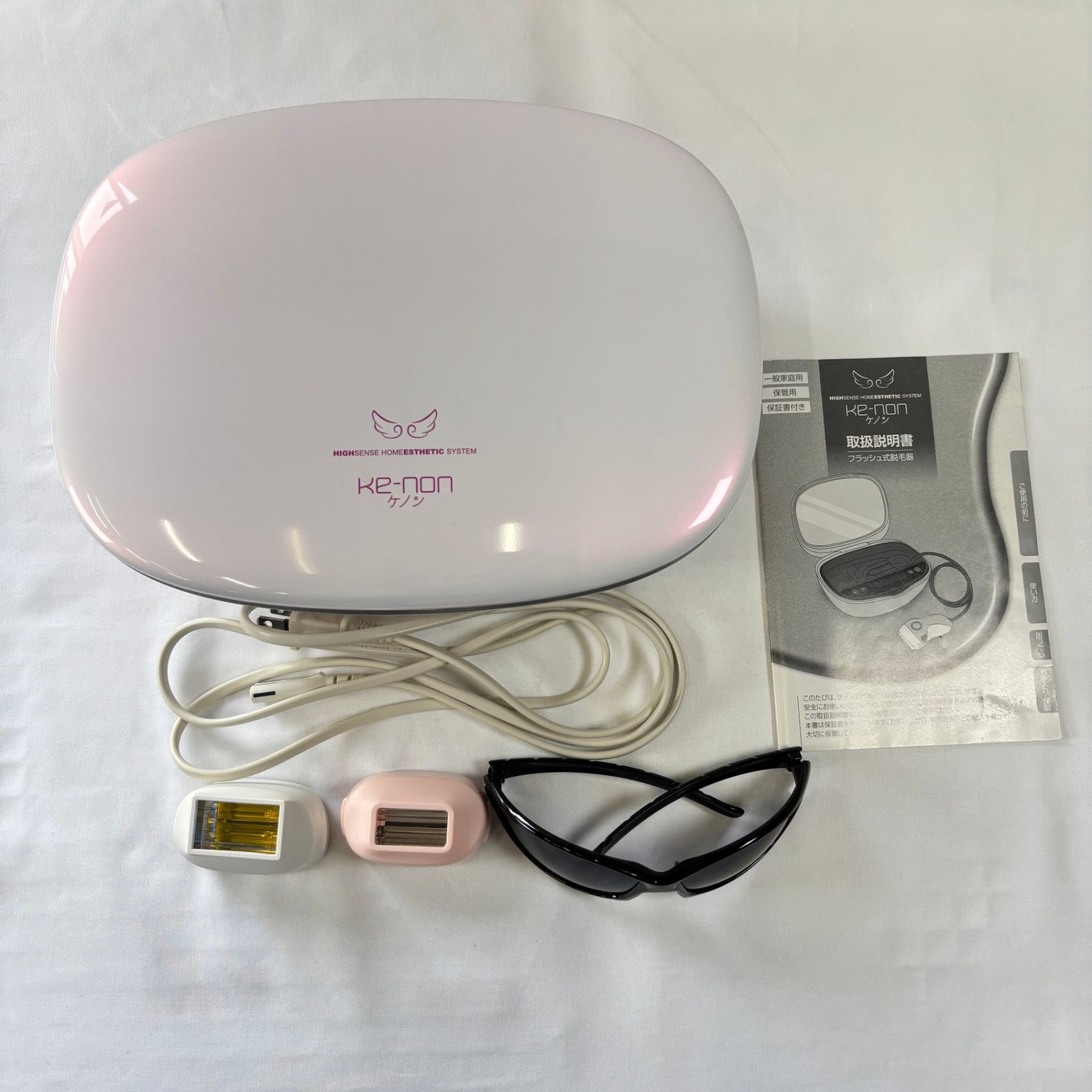 Ke-non ケノン フラッシュ式脱毛器 Ver.7.2 pearl white NIPL-2080 