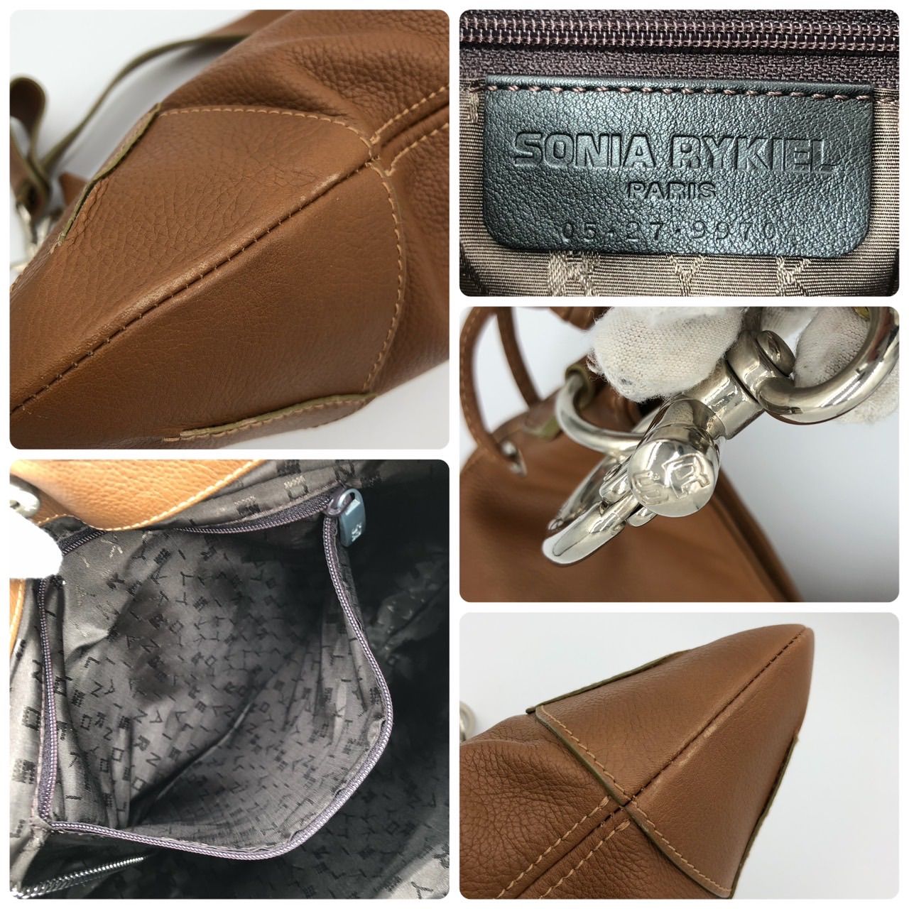 SONIA RYKIEL ソニアリキエルレザーハンドバッグ