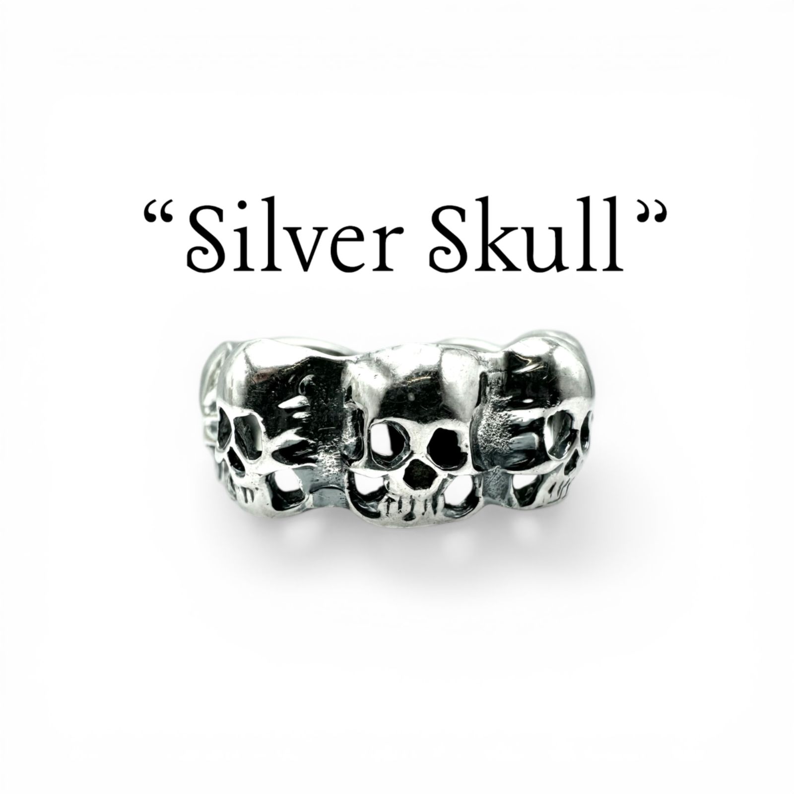 抜群の存在感】マルチスカル 髑髏 Silver 銀製 90s Vintage Design 