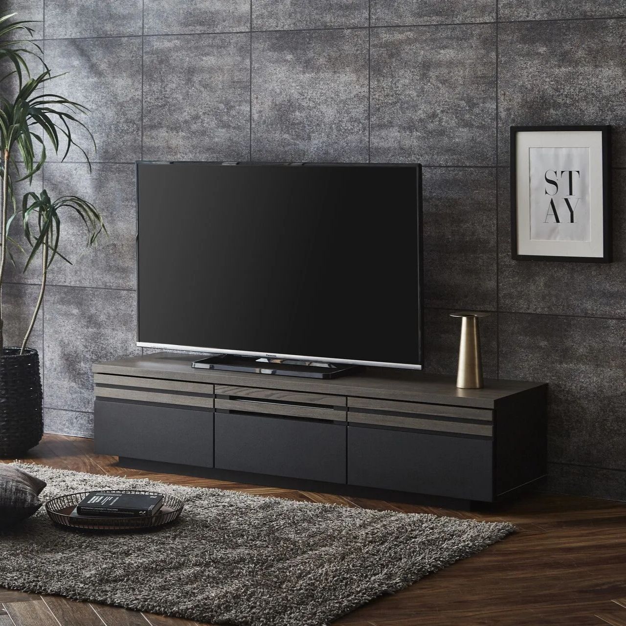 ♪モダンデザイン テレビボード ［幅150cm］　　　　テレビ台 ローボード TVボード リビング収納 収納家具