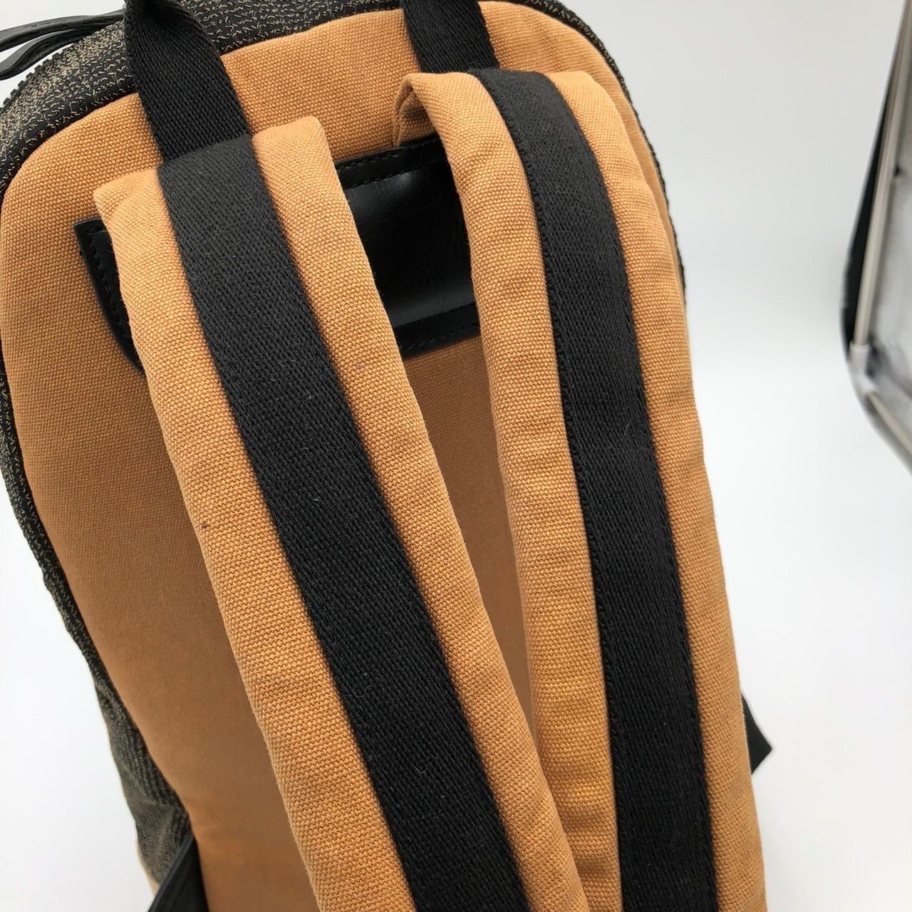 DIESEL ディーゼル リュック バックパック カーキ キャンバス レザー 