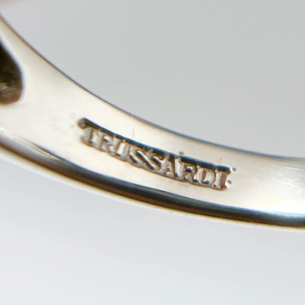 TRUSSARDI トラサルディ 10.5号 K18 SILVER925 コンビ リング 指輪 犬