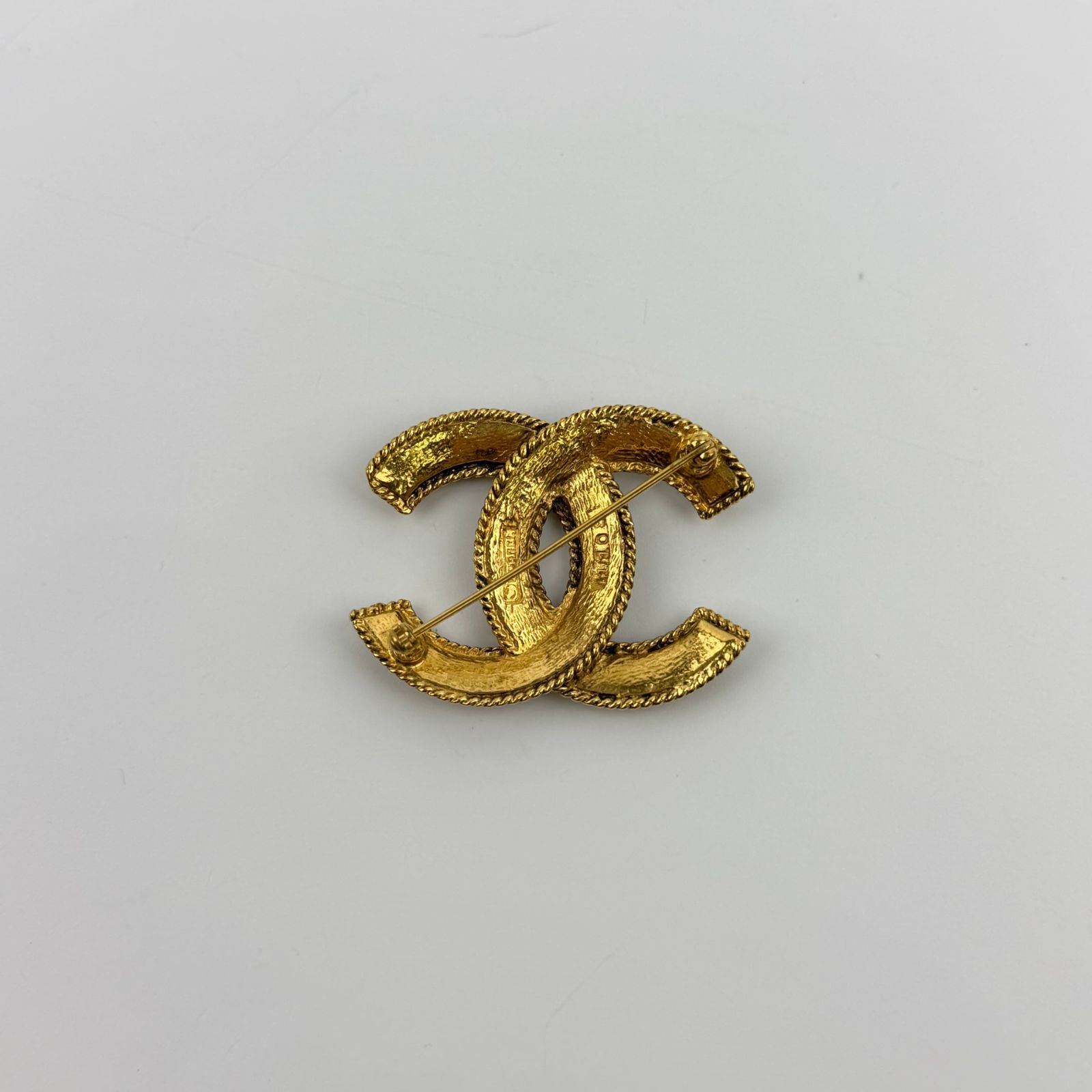 ▽▽【中古】CHANEL シャネル ココマーク ブローチ ゴールド 1108 