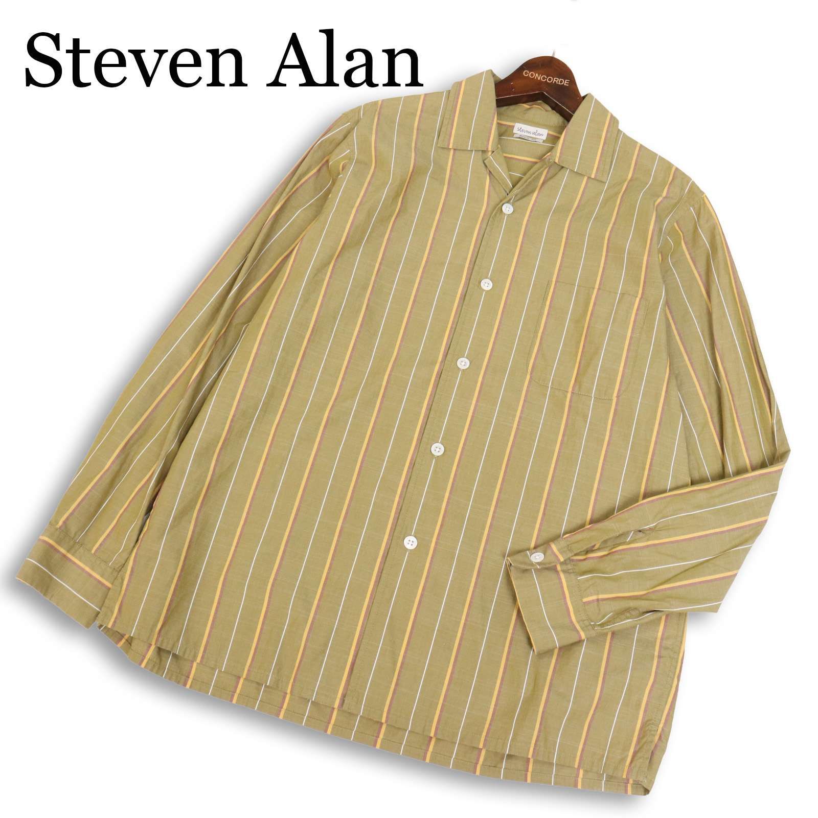 Steven ストライプ ヘイズ シャツ スティーブンアラン STEVEN ALAN 