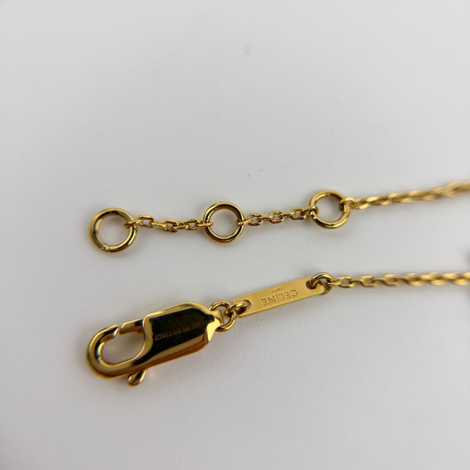 中古】CELINE セリーヌ ロゴ トリオンフ アクセサリー ブレスレット 