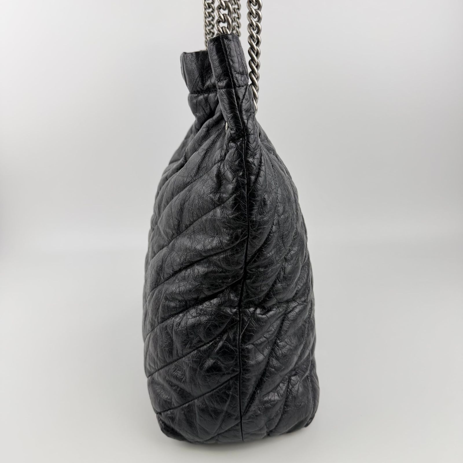 中古】BALENCIAGA バレンシアガ ショルダーバッグ ブラック レザー 
