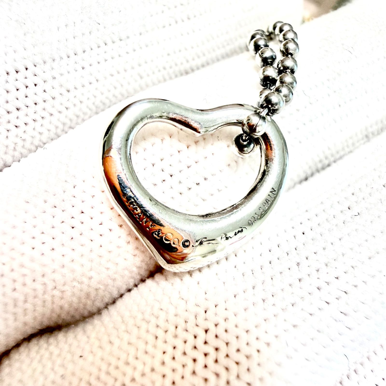 Tiffany&Co. ティファニー オープンハート SV925 シルバー ネックレス