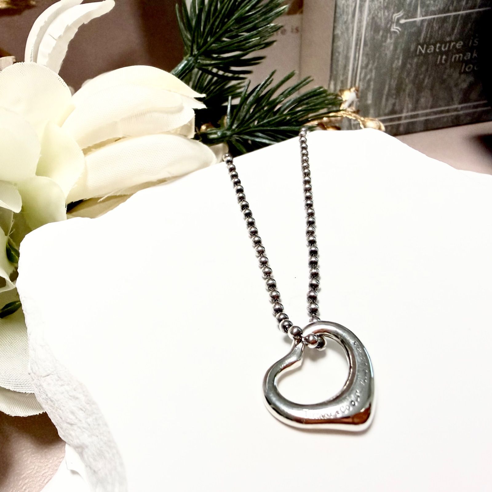 Tiffany&Co. ティファニー オープンハート SV925 シルバー ネックレス