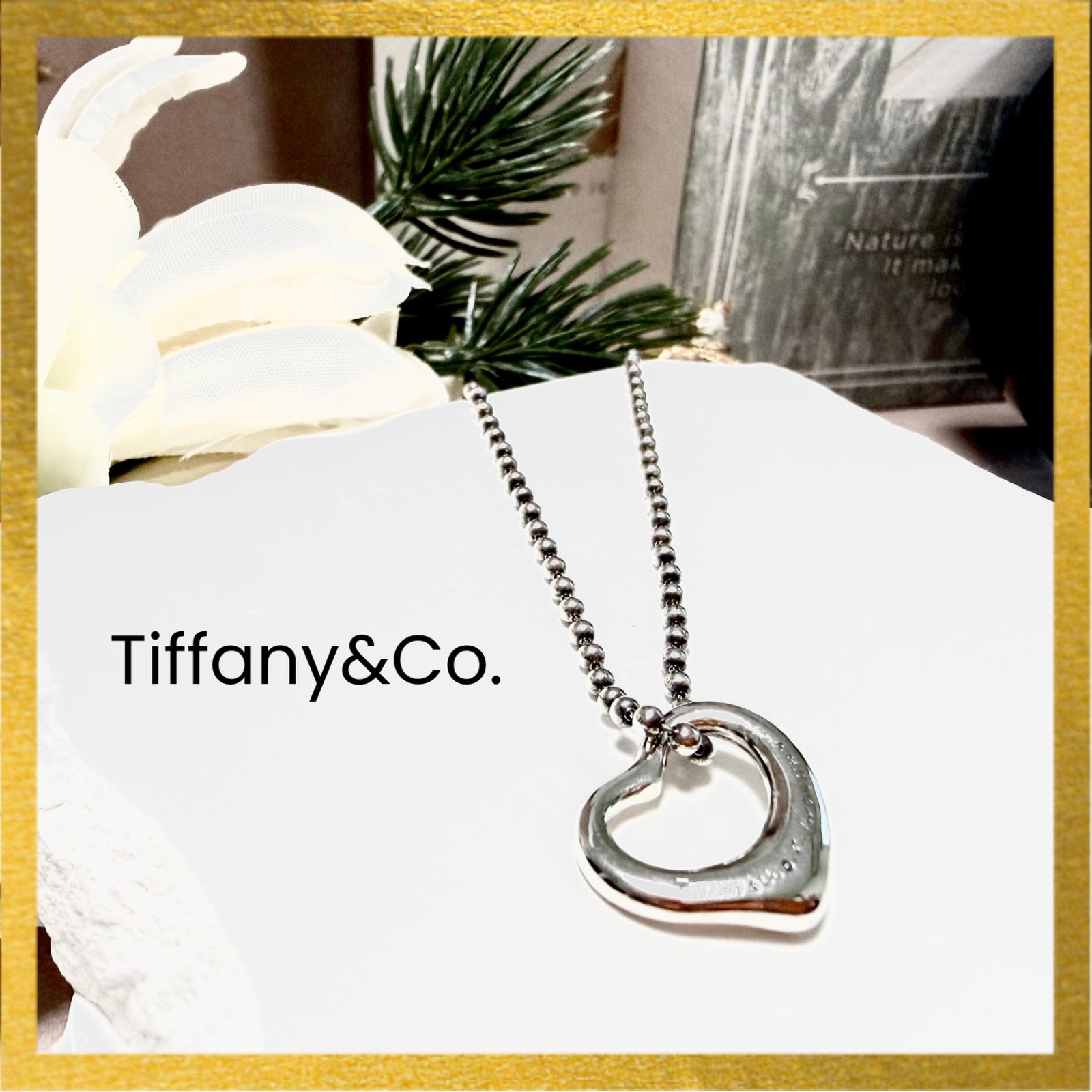 TIFFANY＆Co ティファニー オープンハート ネックレス シルバー 