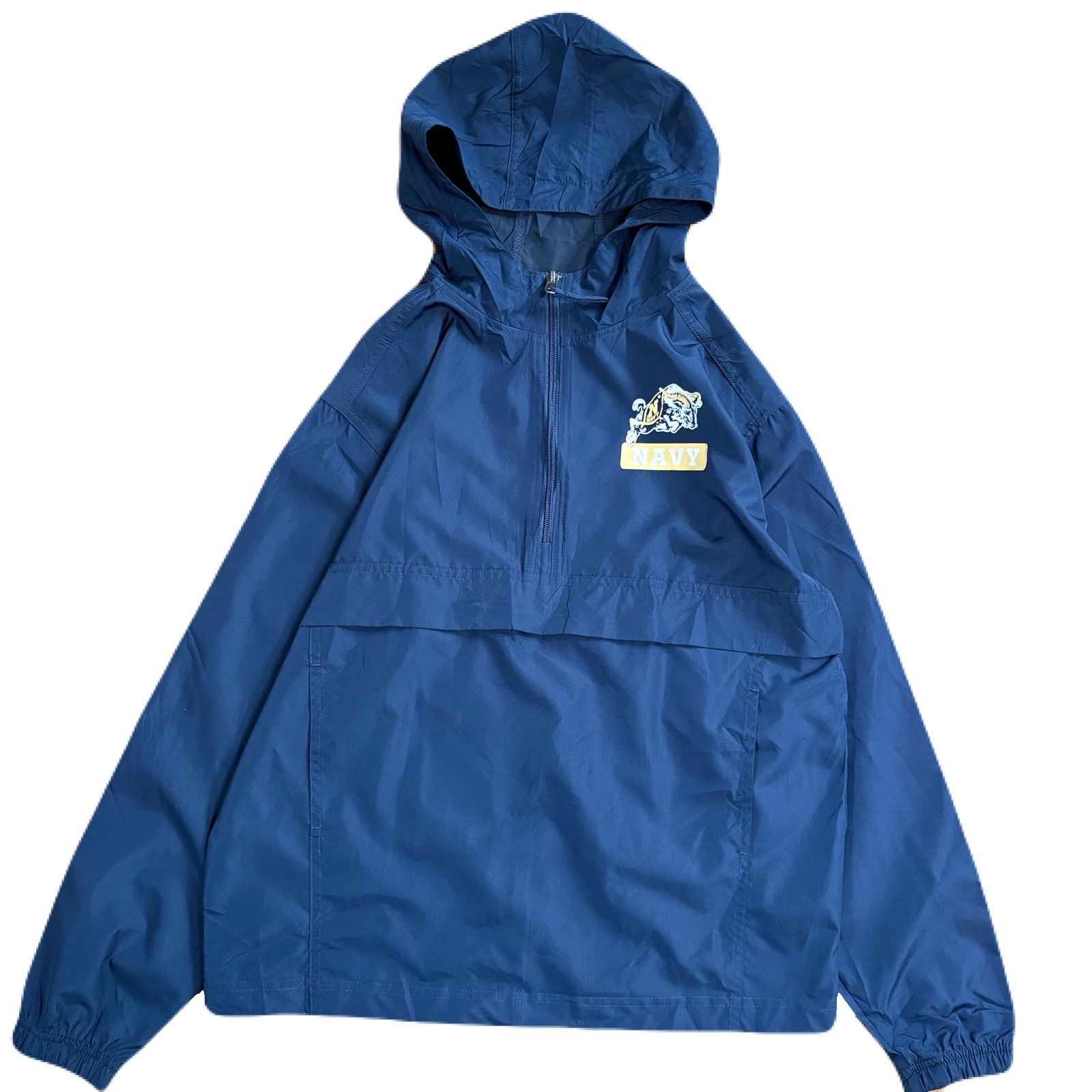 champion ハーフジップ ナイロンジャケット ネイビー 140cm 10-12 