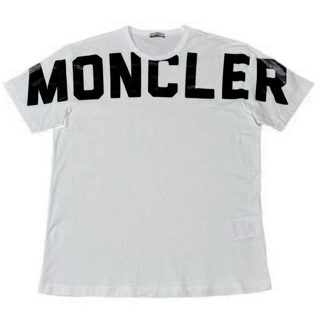 モンクレール デカロゴ プリント L Tシャツ 国内正規品 5S191 - メルカリ
