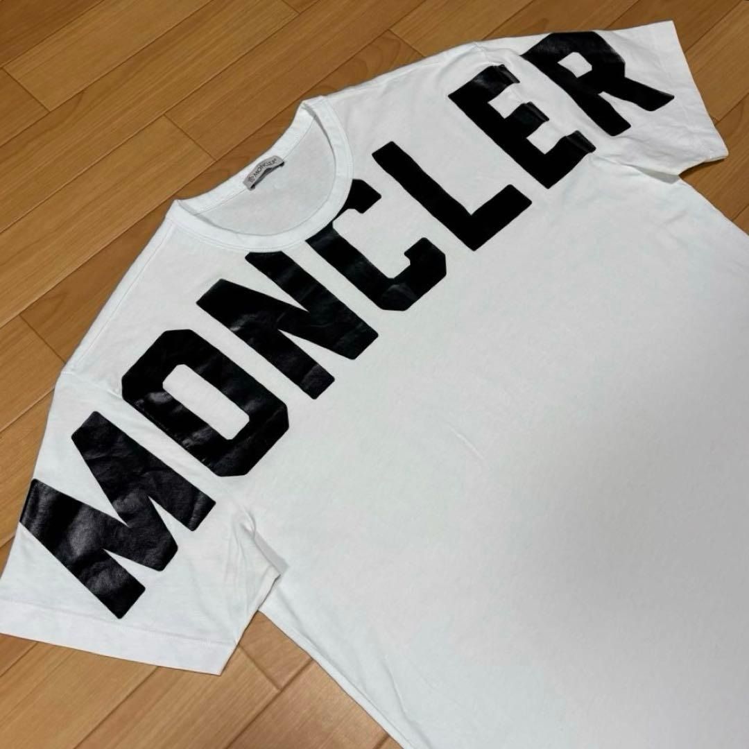モンクレール デカロゴ プリント L Tシャツ 国内正規品 5S191 - メルカリ