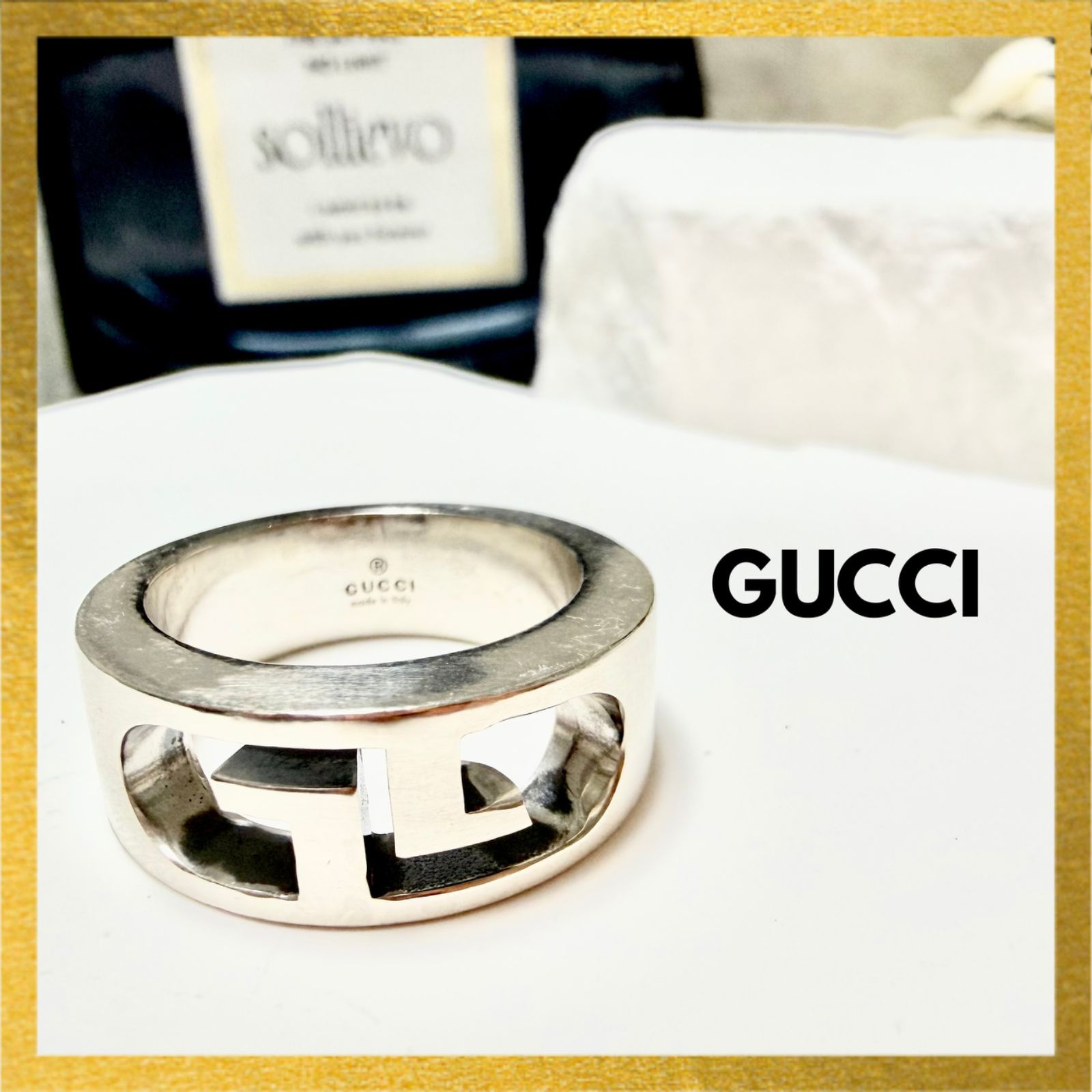 GUCCI リング 指輪 シルバー アクセサリー GGリング サイズ10 グッチ 
