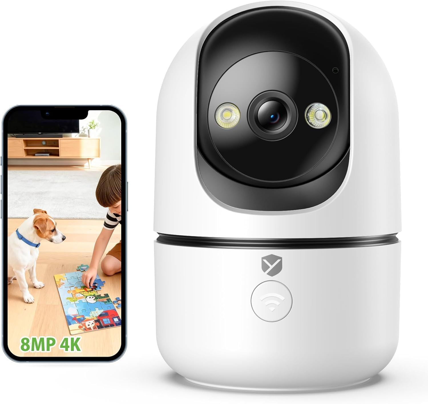 見守りカメラBOIFUN ペットカメラ 自動追尾 360°全方位監視 防犯カメラ