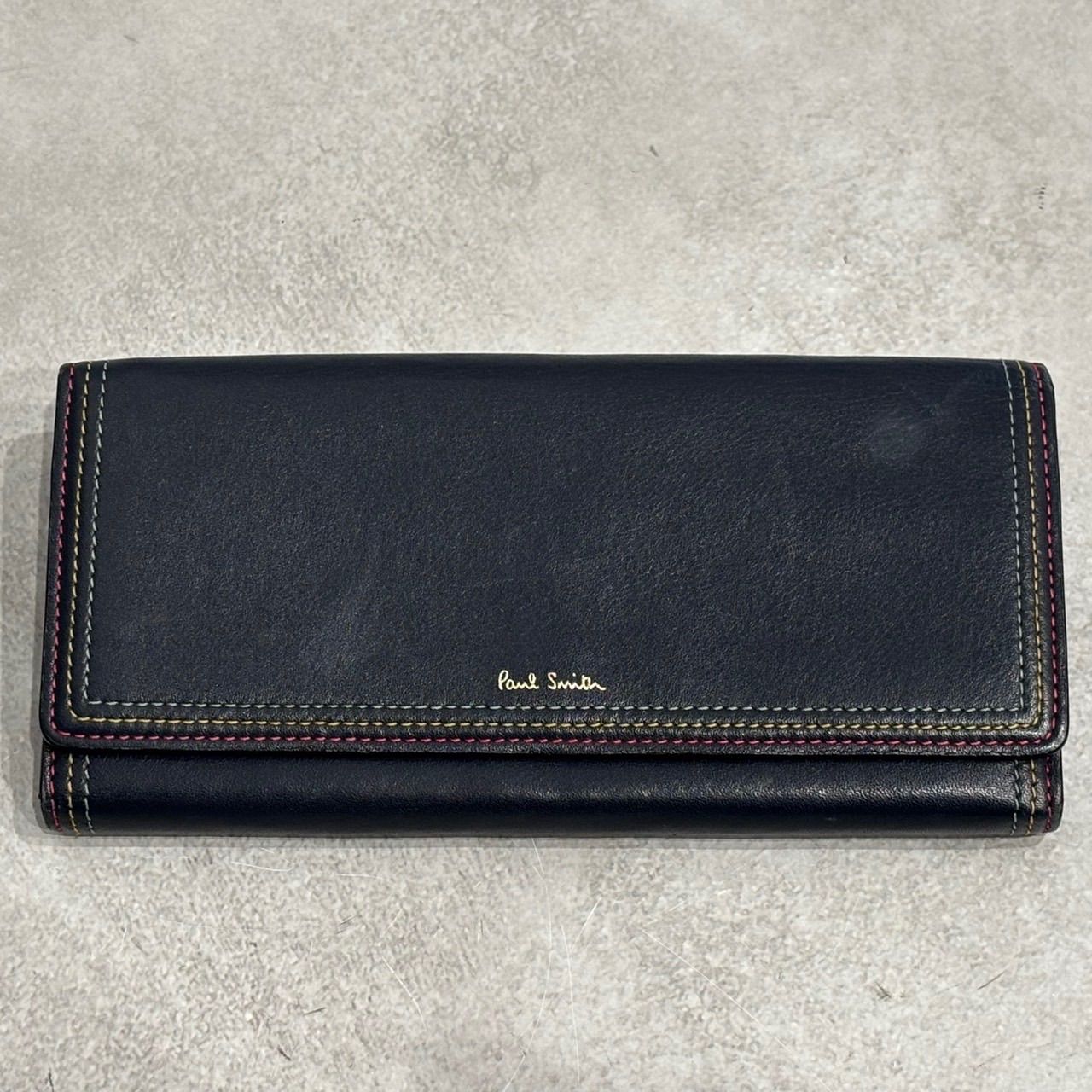 Paul Smith ポールスミス 長財布 かぶせ フラップ ロングウォレット 