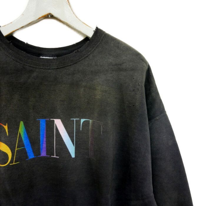 SAINT MICHAEL セントマイケル 国内正規 24AW CREW SWT RAINBOW SNT