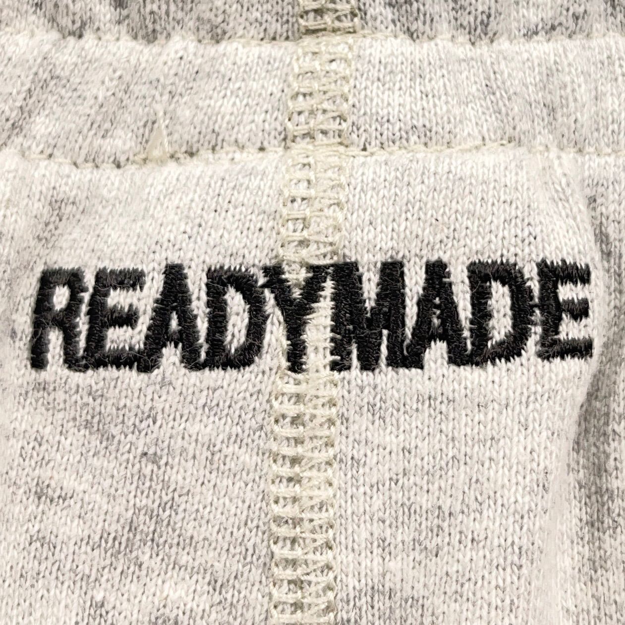 READYMADE レディメイド CLF 刺繍ロゴ スウェット ハーフパンツ カット