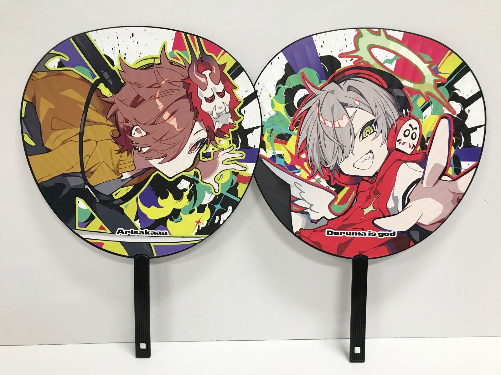 27.【開封】CR FES 2024 だるまいずごっど ありさか BIGうちわ 2点 