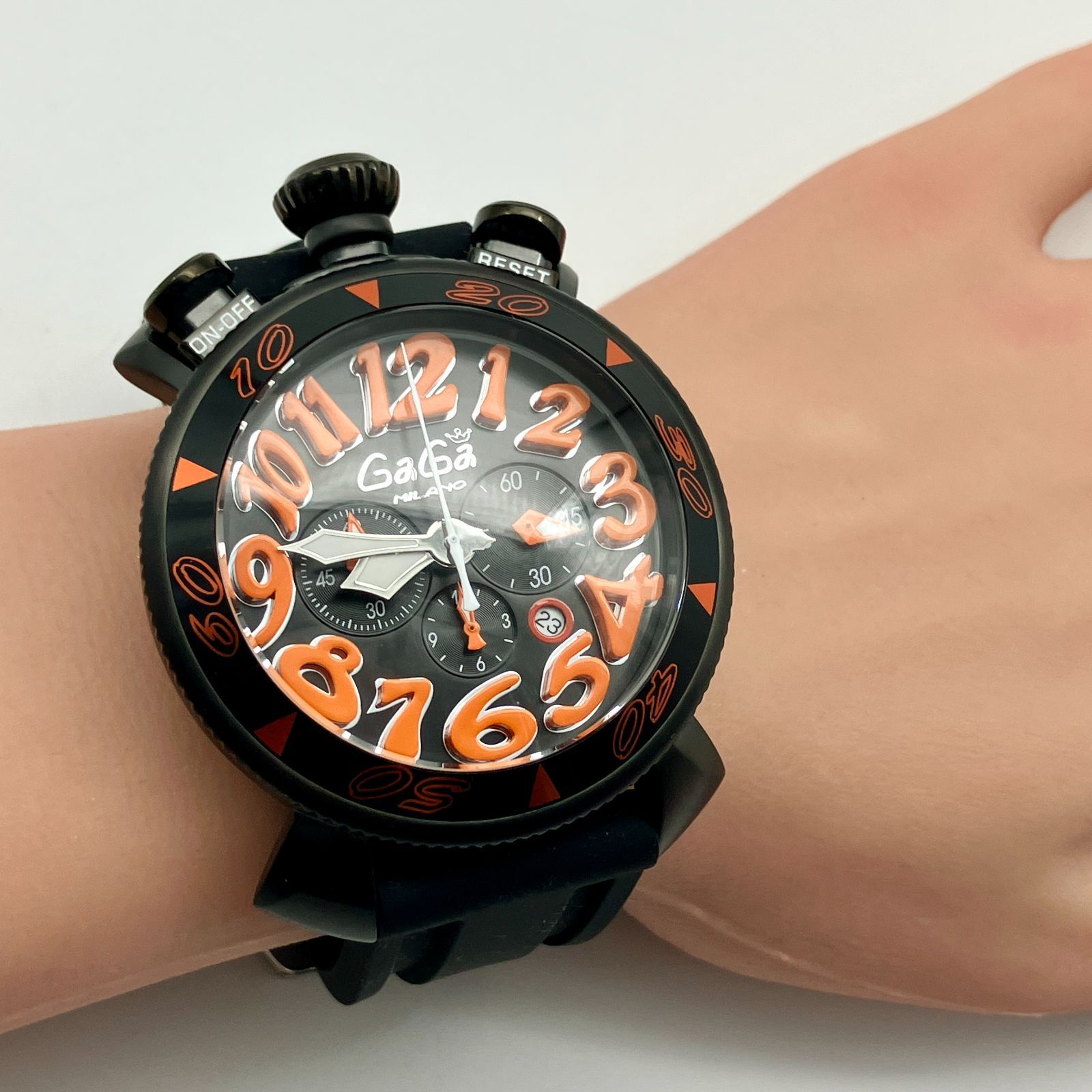 人気セール，低価】 【稼働】ガガミラノ GaGa MILANO マヌアーレ 48mm 