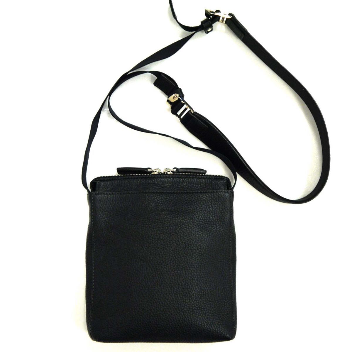 美品 定価27,500円◇FUJITAKA フジタカ ソル ネックポーチ型 レザー 