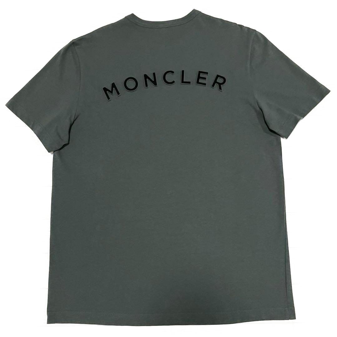 モンクレール 立体ロゴ カーキ Tシャツ M 国内正規品 5S206