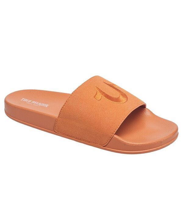 トゥルーレリジョン レディース シューズ サンダル ロゴ True Religion Mens ASAP Logo Slide Orange オレンジ