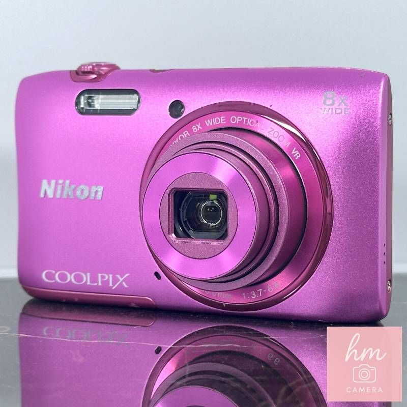 ◯Nikon COOLPIX S3600 ピンク 2010万画素 光学8倍ズーム 25mm広角 手ブレ補正 HD動画 コンパクトデジタルカメラ