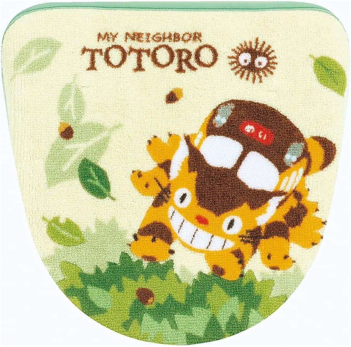 となりのトトロ なかま 洗浄便座ふたカバー トイレマット スリッパ ペーパーホルダーカバー 4点セット グリーン
