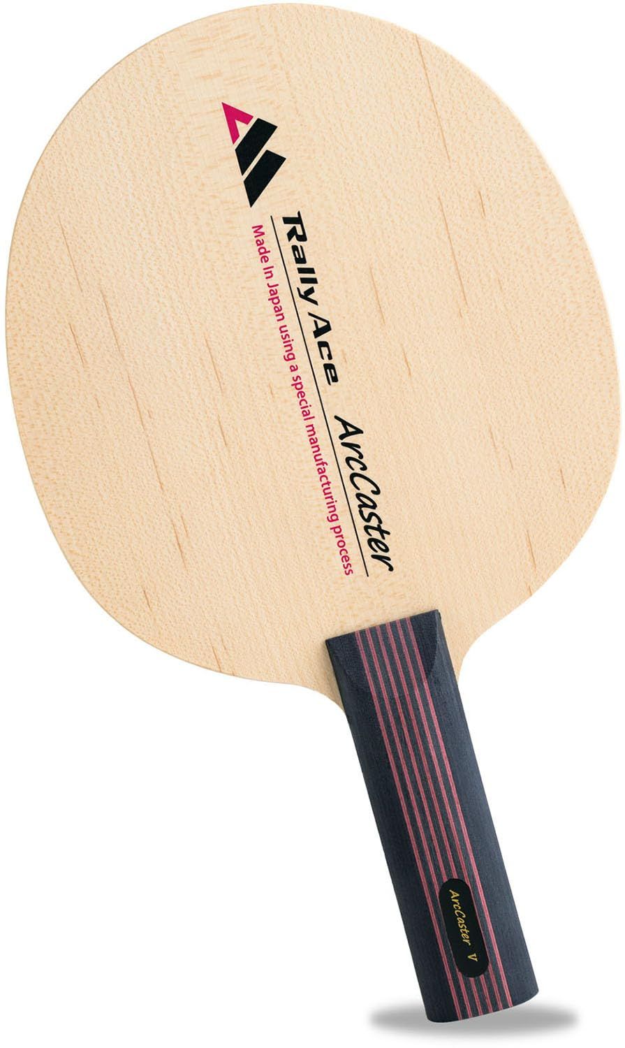  Rally Ace ラリーエース 卓球 ラケット 日本製 アークキャスター V ファイブ 木材合板5枚 メイプル AC5ST ST ストレート 室内用シューズ ラケット 卓球