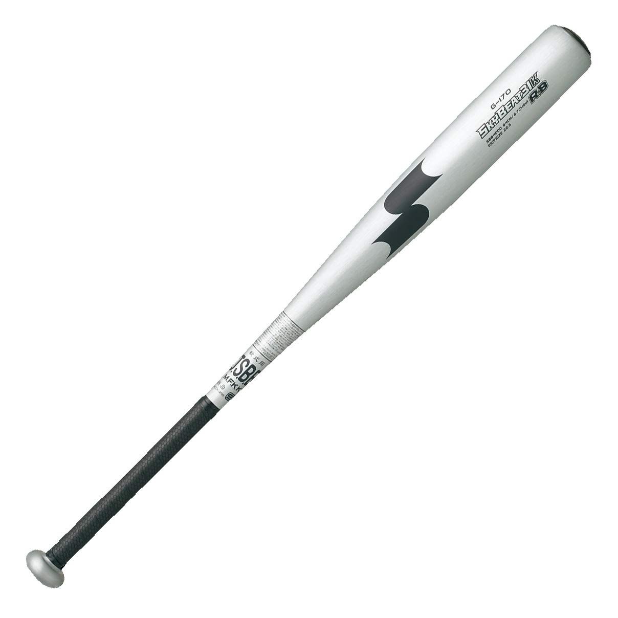 新品 SSK(エスエスケイ) 野球 軟式バット 金属製 スカイビート31K RB SBB4000 NBシルバー×ブラック 84cm