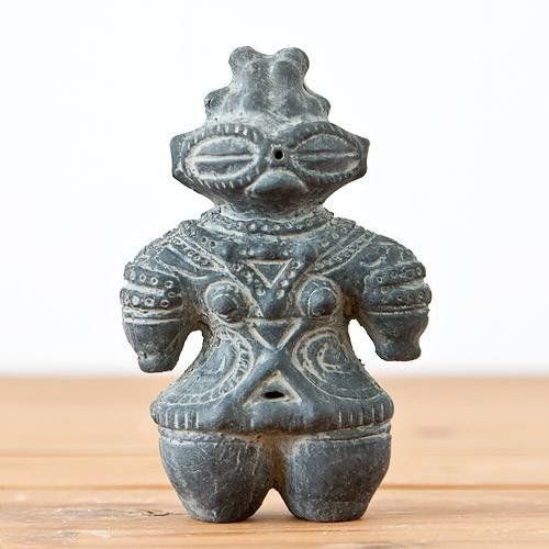 新品 ＣＨＡＲＭ ハニワの土偶 (炭化)(高さ11.7cm)