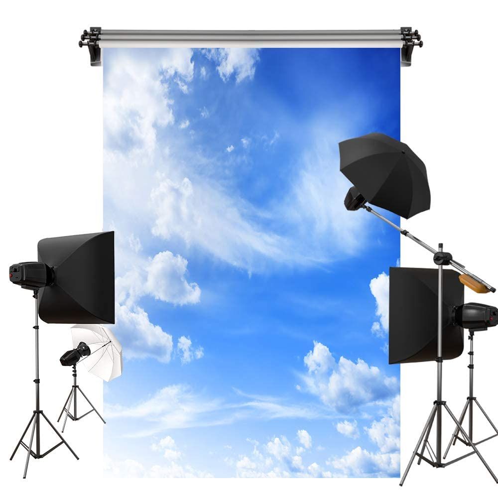 新品 Kate 2.5x3m 青い 青空と白い雲 背景布 自然 風景 写真撮影用 背景 布 装飾用 カスタマイズ可能様々背景