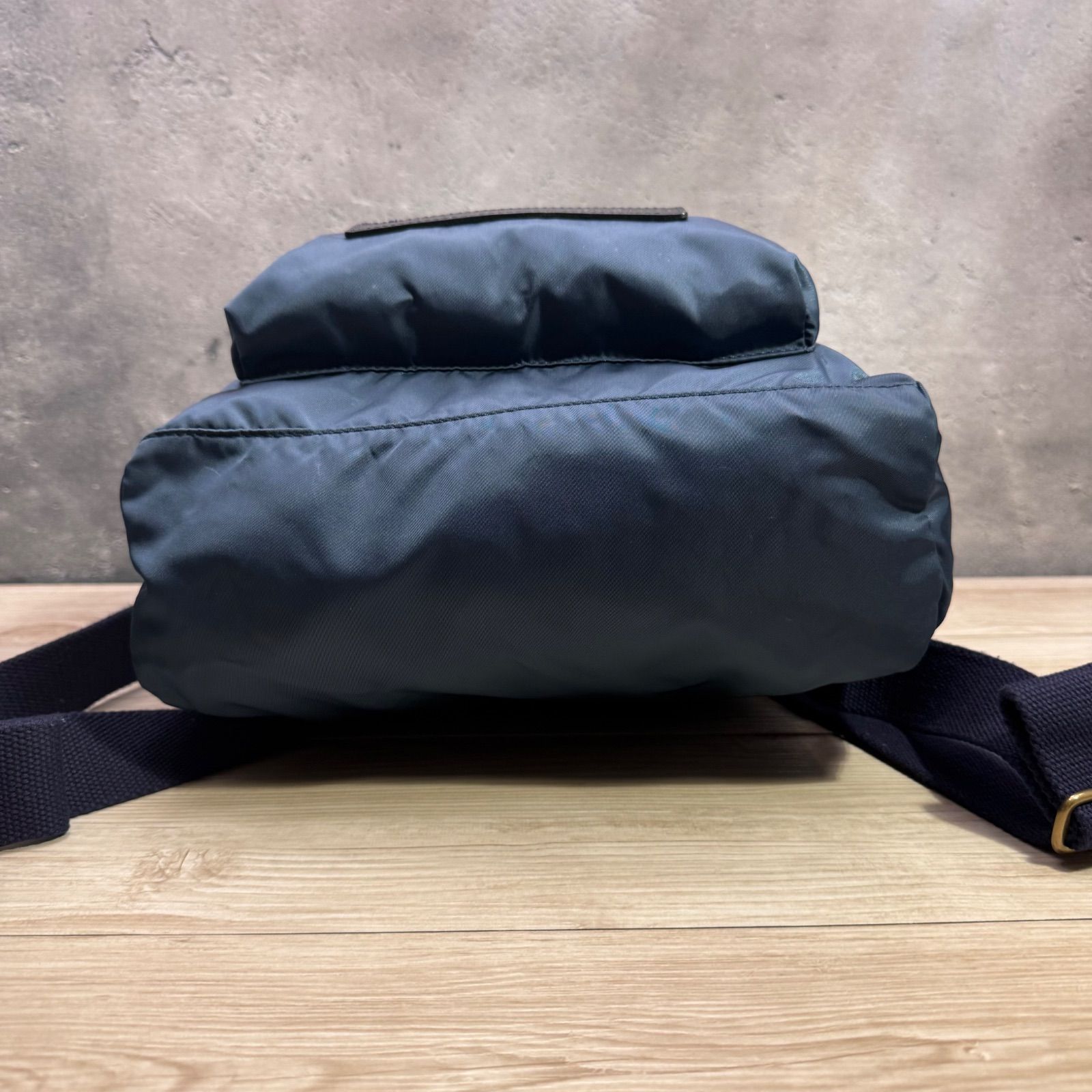 Felisi 17-56 リュック バックパック ナイロン レザー ネイビー