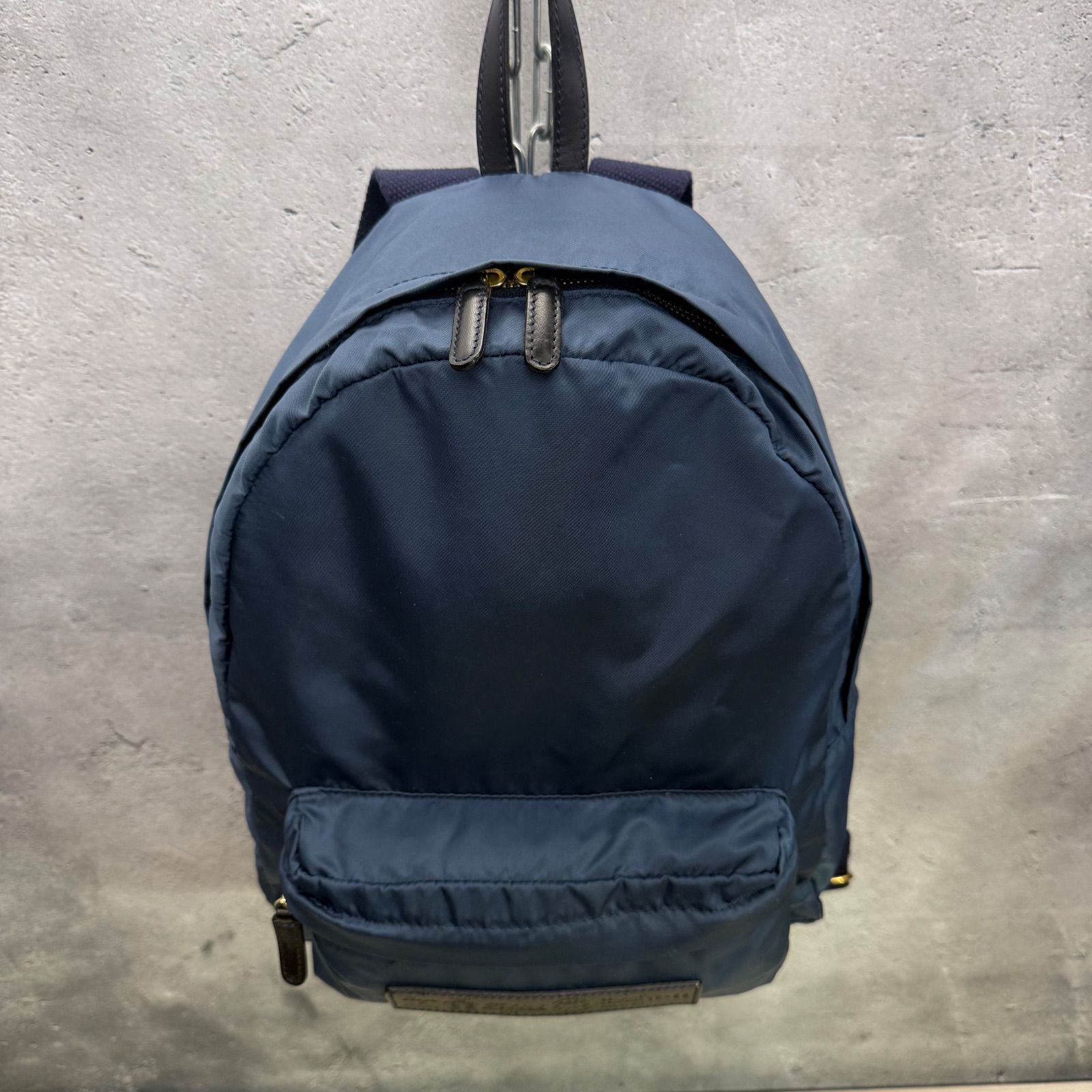 Felisi 17-56 リュック バックパック ナイロン レザー ネイビー