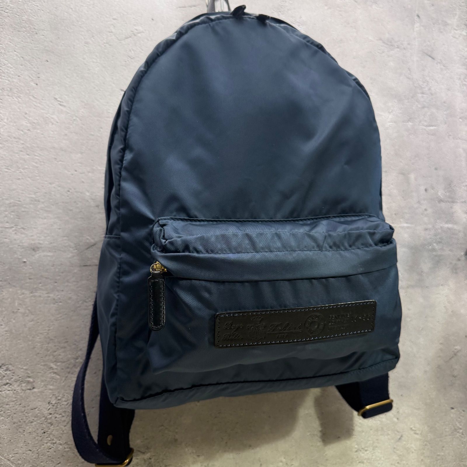 Felisi 17-56 リュック バックパック ナイロン レザー ネイビー