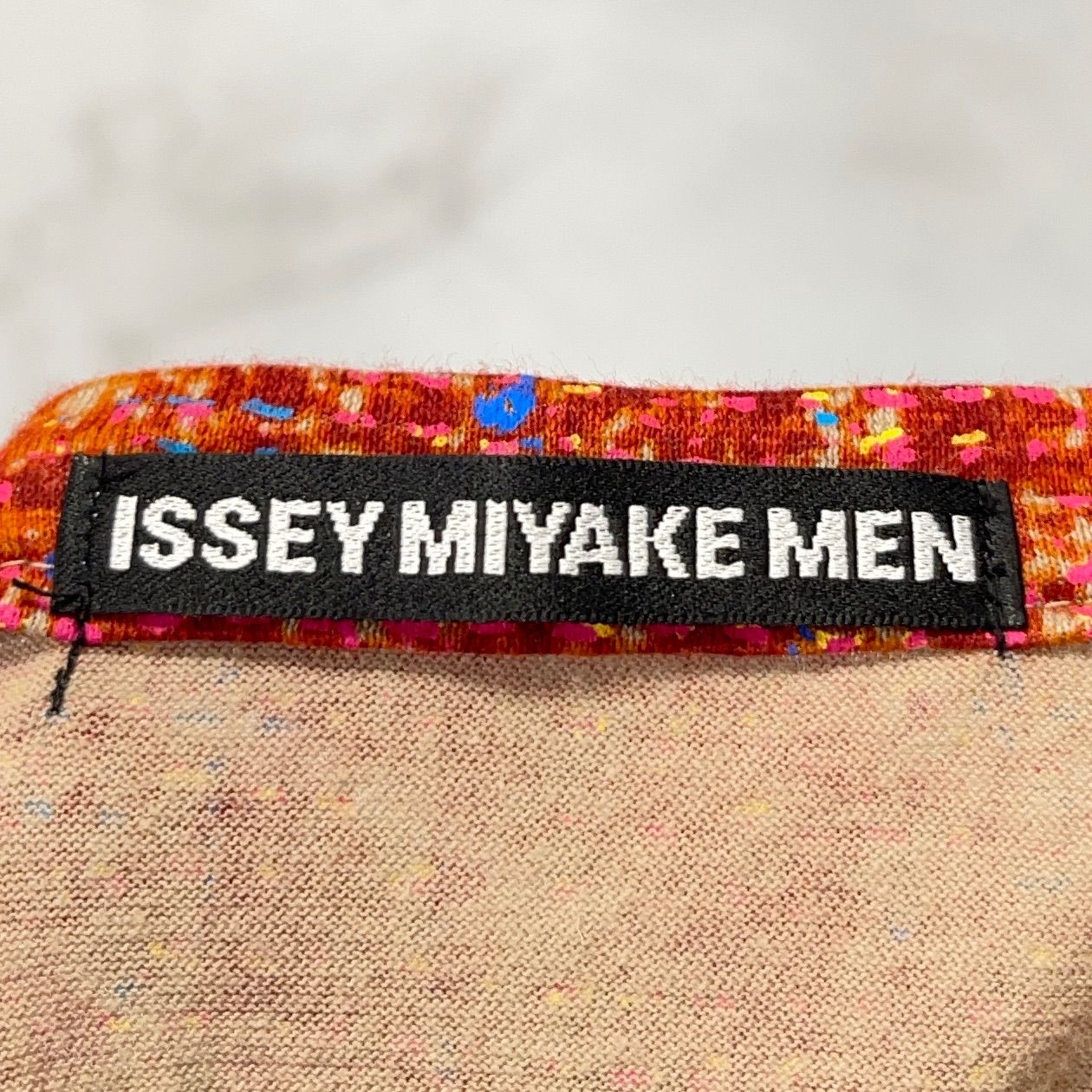 美品 ISSEY MIYAKE MEN イッセイミヤケ メン 総柄プリント 長袖Tシャツ 