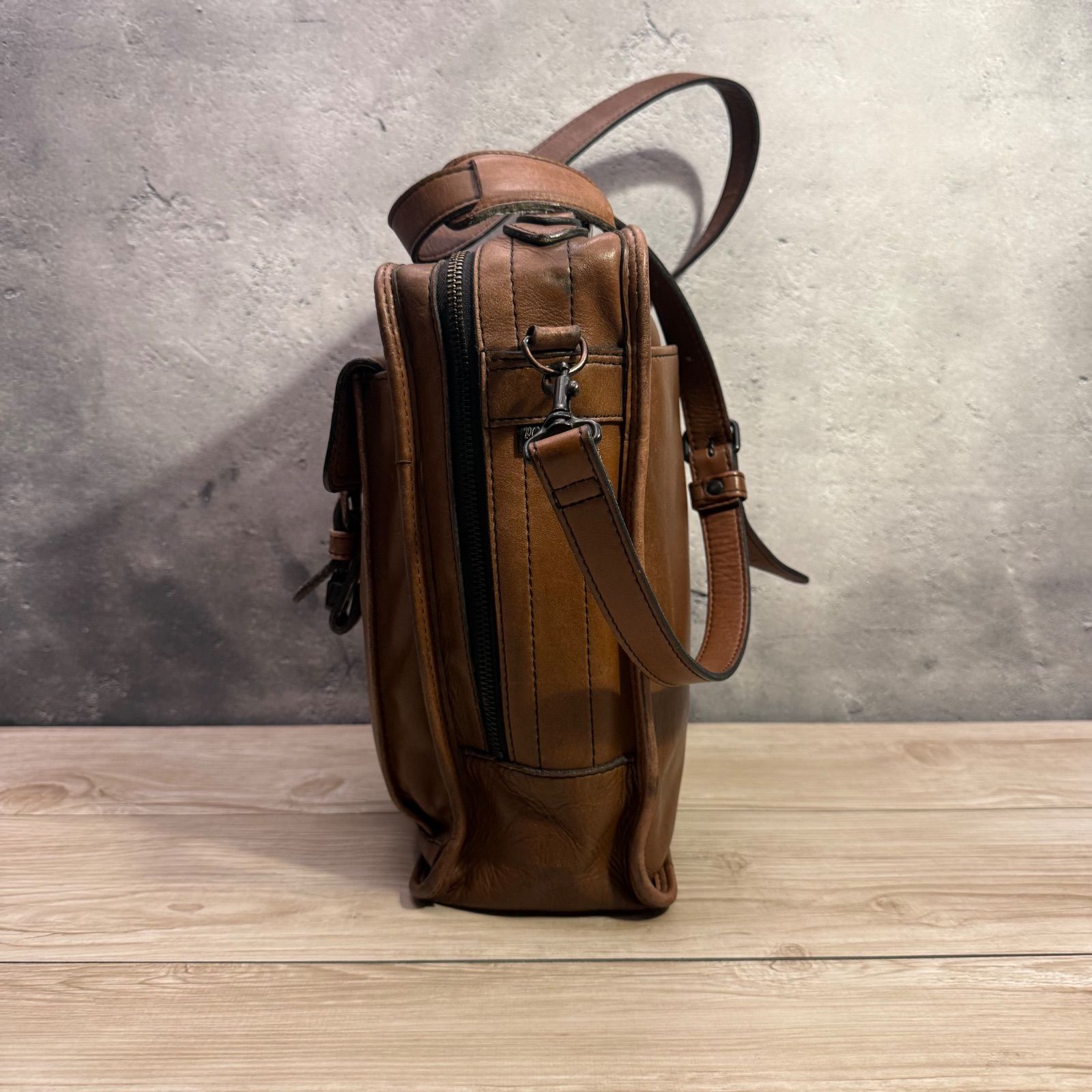 PORTER BARON ポーター バロン 2WAY レザー ショルダーバッグ ブリーフ
