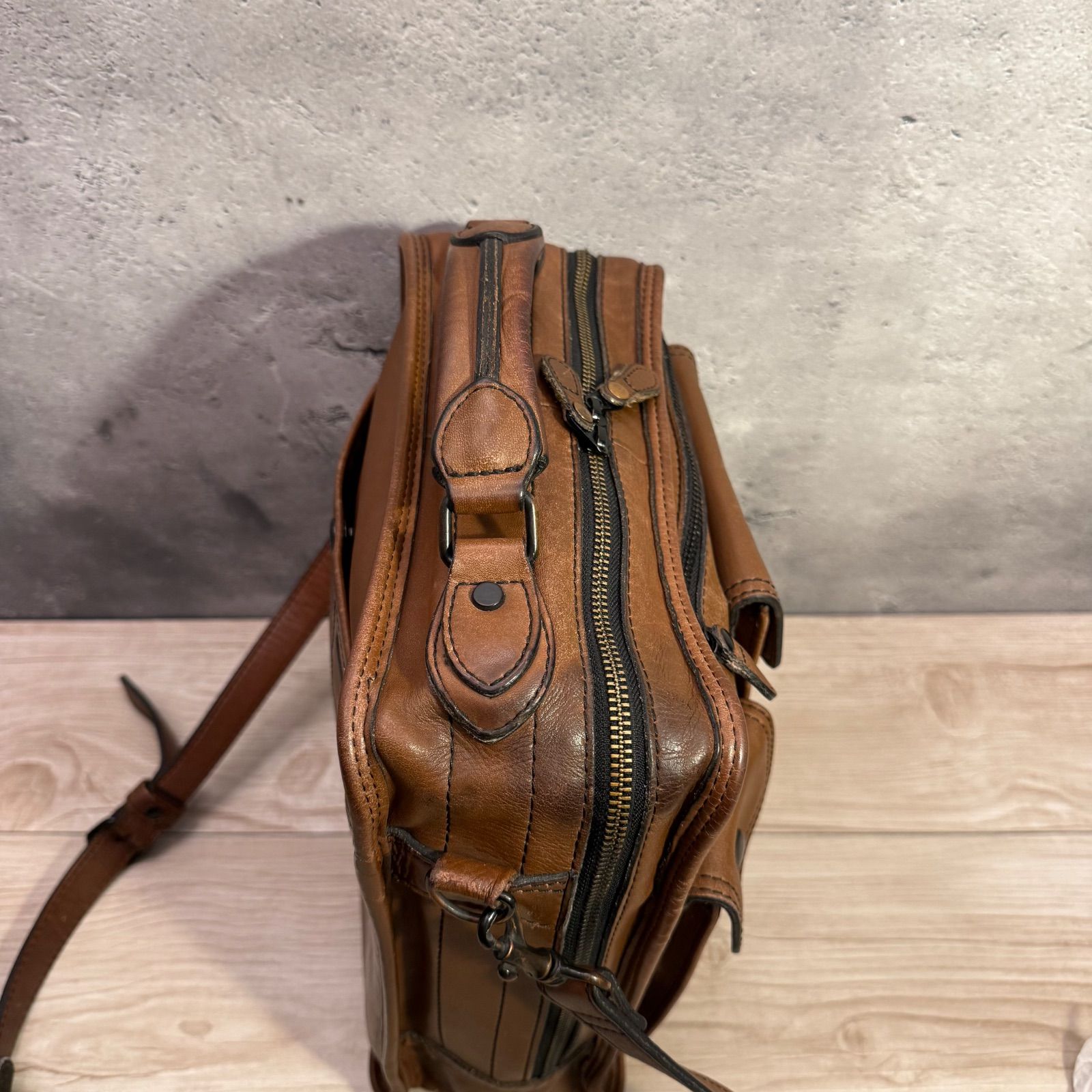 PORTER BARON ポーター バロン 2WAY レザー ショルダーバッグ ブリーフ
