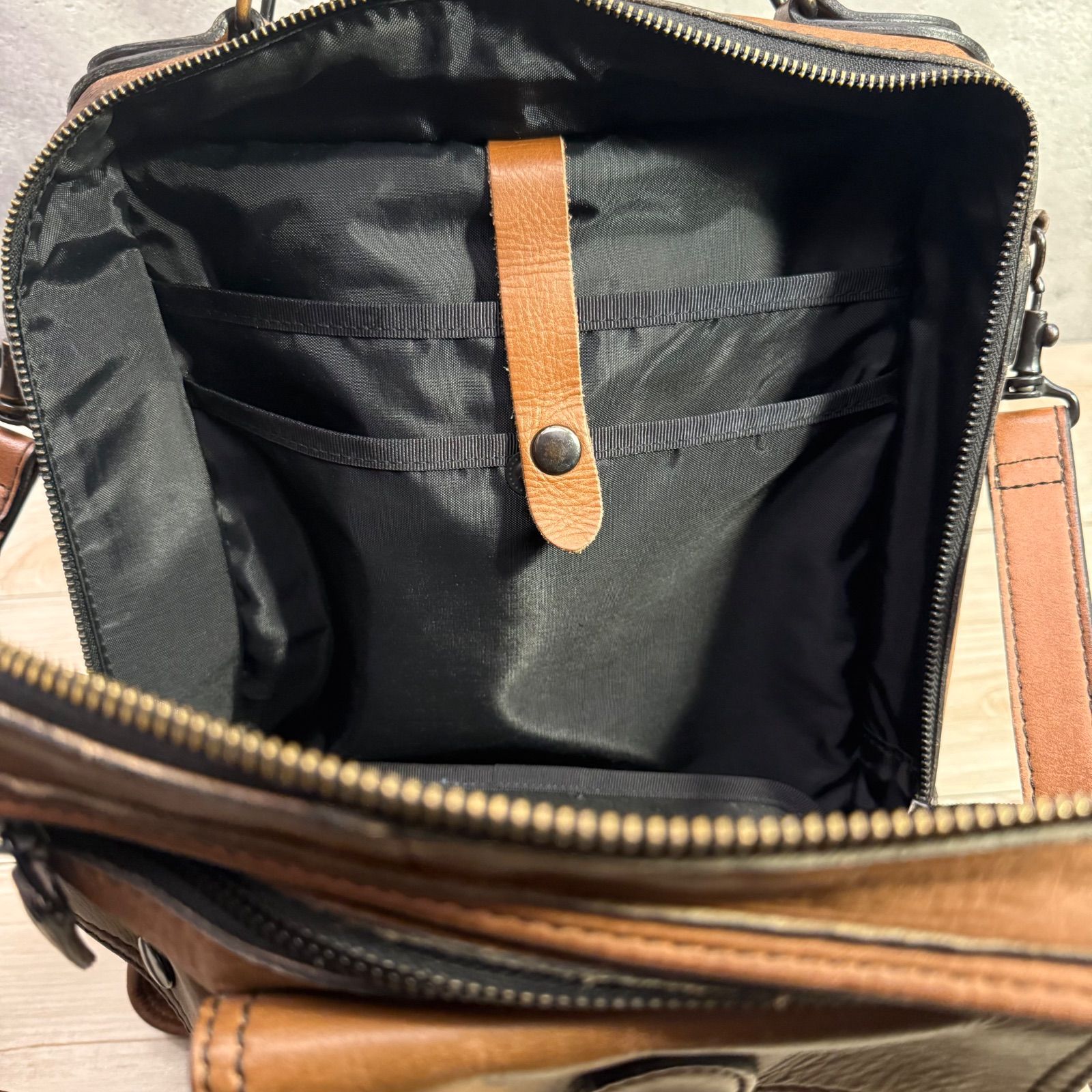 PORTER BARON ポーター バロン 2WAY レザー ショルダーバッグ ブリーフ