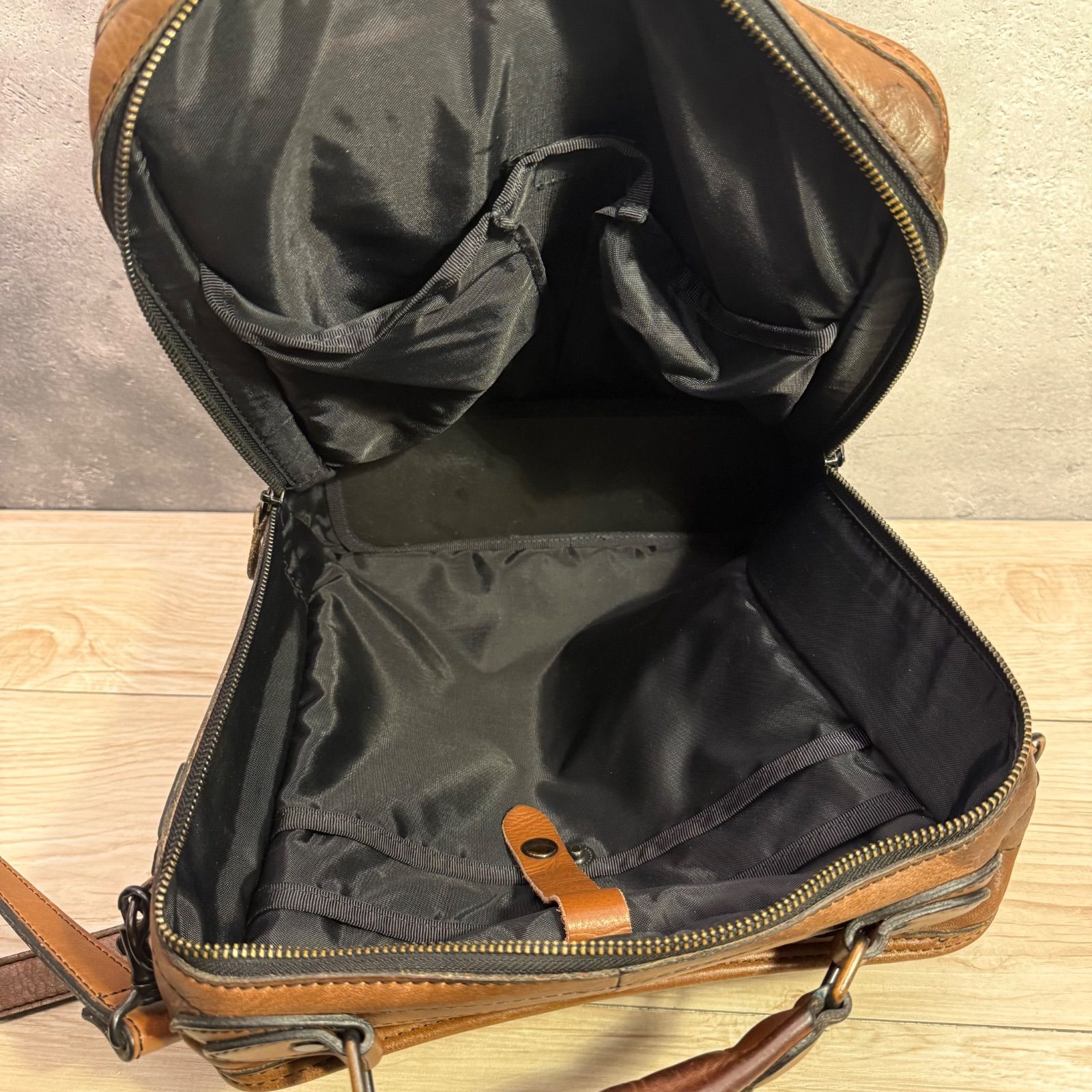 PORTER BARON ポーター バロン 2WAY レザー ショルダーバッグ ブリーフ