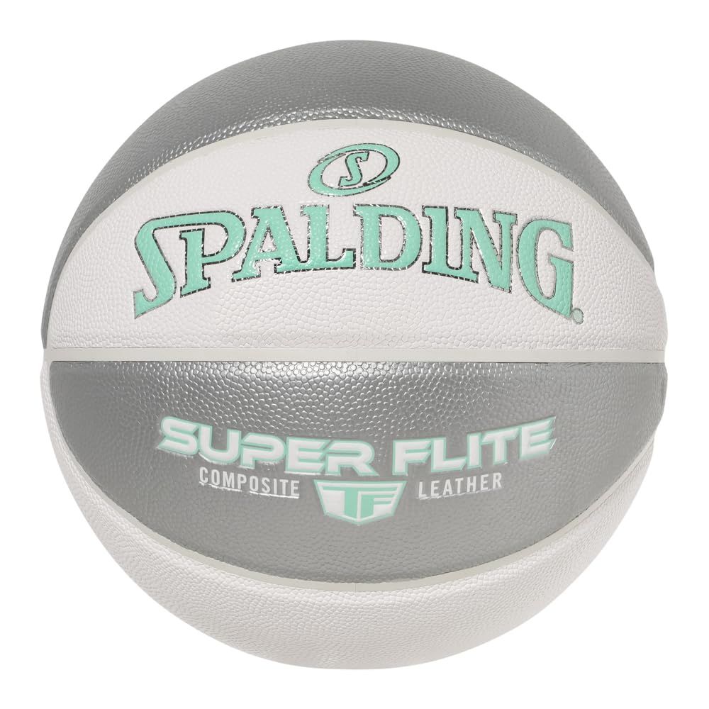 新品 SPALDING(スポルディング) スーパーフライト ホワイト×シルバー×ミント 7号球 合成皮革 78-169J