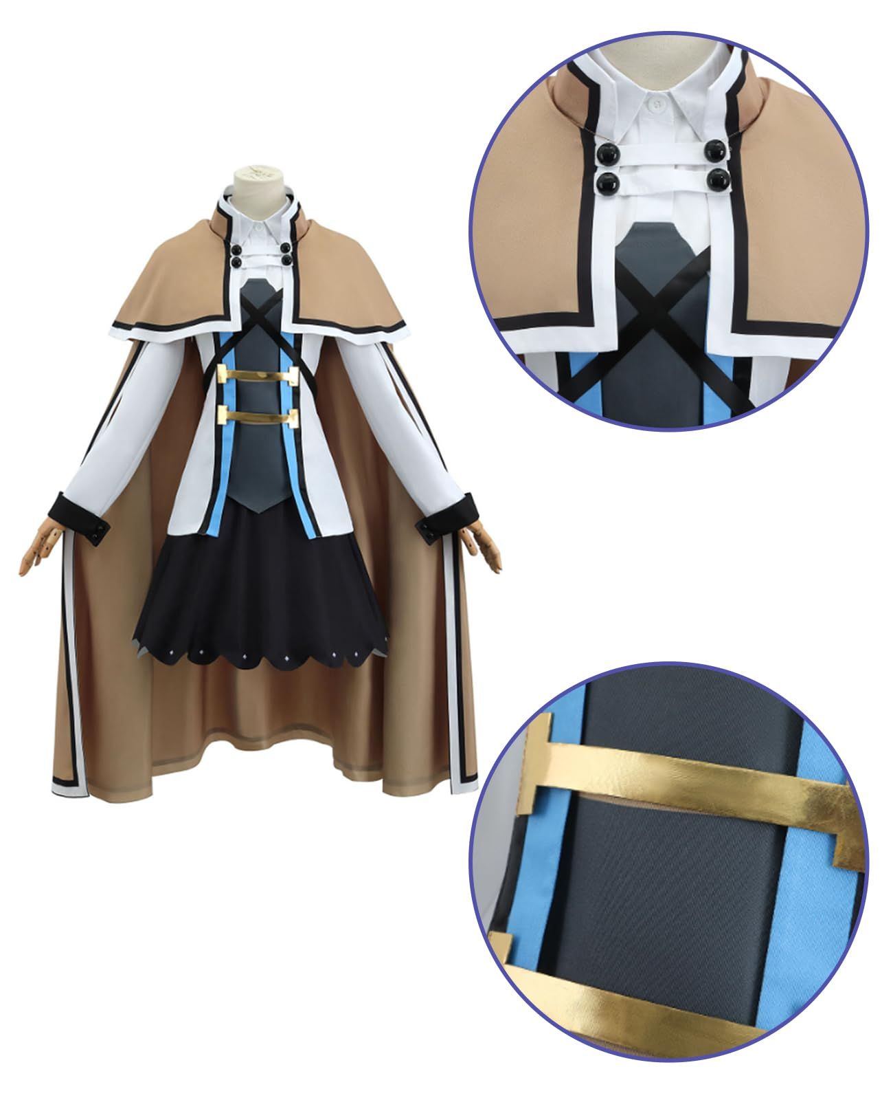 新品 [NOKIJP] 無職転生 コスプレ ウィッグ付き ロキシー コスプレ